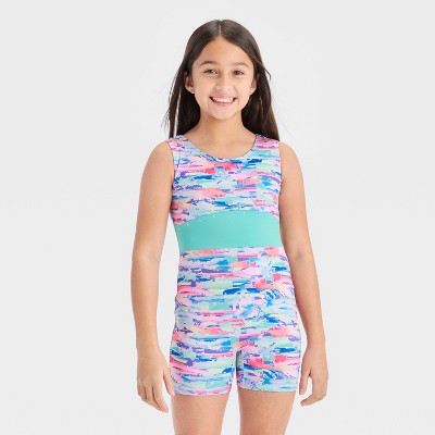 Girls' Dance Brushstrokes Biketard - Cat & Jack™