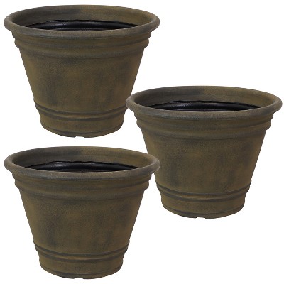 Sunnydaze Indoor/Outdoor Patio, Garden, or Porch Weather-Resistant Franklin Flower Pot Planter - 20"