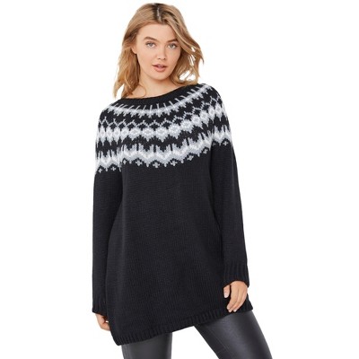 ellos Fair Isle Sweater Tunic