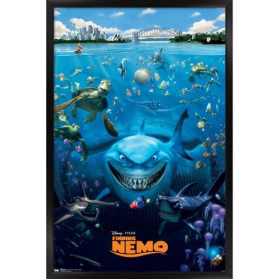 Trends International Disney Pixar Finding Nemo - Cast Framed Wall Poster Prints