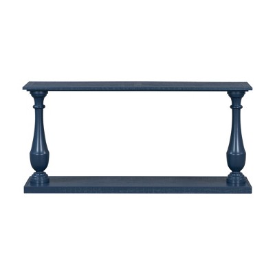 Dexmalle Console Table with Luxurious Pine Veneer and Elegance Vase-Leg Design