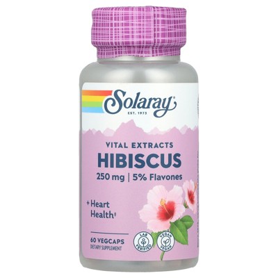 Solaray Vital Extracts, Hibiscus, 60 VegCaps