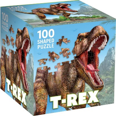 MasterPieces 100 Piece Jigsaw Puzzle - T-Rex - 11.31" x 11.52"