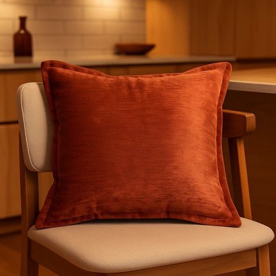NicBex 20" Square Velvet Couch Pillows,Soft Shiny Throw Pillow with Plush Fill,Bed Pillows with Rich Texture,Luxury Decorative Pillows for Bed