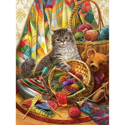 Sunsout Kitten and Wool 1000 pc Jigsaw Puzzle 39212