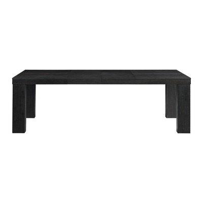 Jasper Extendable Dining Table Black - Picket House Furnishings: Modern Style, Removable Leaf, Seats 4