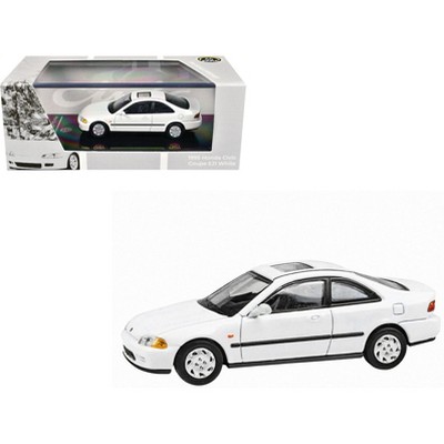 1995 Honda Civic Coupe EJ1 White with Sunroof 1/64 Die Cast Model Car by Paragon