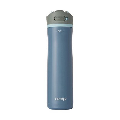 Contigo Wells Chill Stainless Steel Filter Water Bottle with AUTOSPOUT Straw Lid and Replacement Filter, 24 Oz.