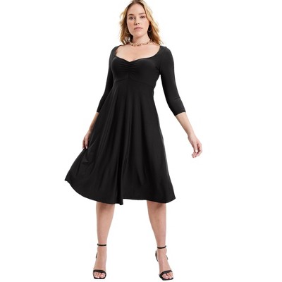 June + Vie by Roaman's Sweetheart Swing Dress