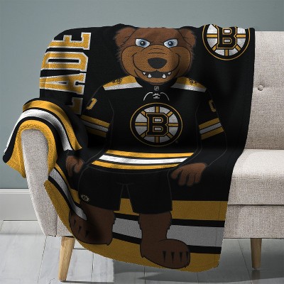 Sleep Squad Boston Bruins Blades 60 x 80 Raschel Plush Blanket