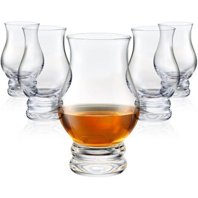 Lamarada Set of 6 Exquisite Snifter Whiskey Glasses - 8oz.