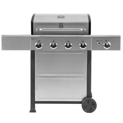 Kenmore 4-Burner Open Cart Grill with Side Burner
