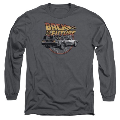 Men’s Back To The Future Time Machine Long Sleeve T-Shirt