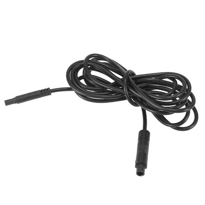 Unique Bargains Car 4 Pin Backup Camera Extension Cable Black