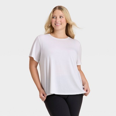 Women's Crewneck Leggings Friendly Short Sleeve T-Shirt - All In Motion™