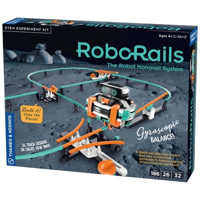 Thames & Kosmos RoboRails The Robot Monorail STEM Kit: Engineering & Problem Solving Toy for Creative Learning
