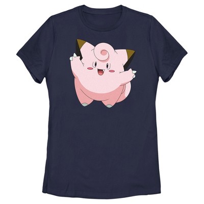 Women's Pokemon Clefairy Large Portrait T-Shirt