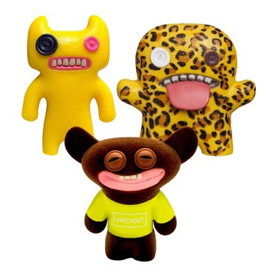 Zuru Fuggler 2.5 Inch Figure 3-Pack | Dark Yellow, Leopard Print, Black/Yellow