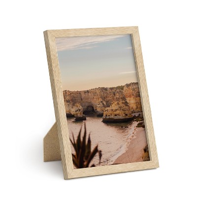 Haus and Hues Oak Wood Single Picture Frame with Plexiglass Cover