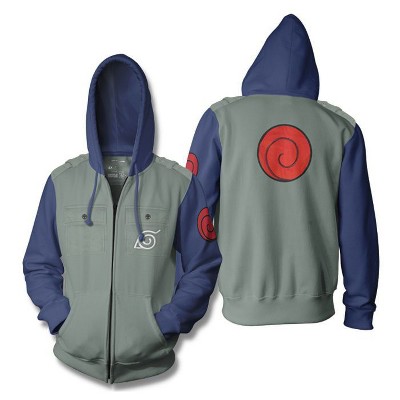 Ripple Junction x Naruto Shippuden Men's Zip Hoodie Anime Uzumake Clan