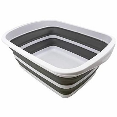 SAMMART 10L (2.6 Gallon) Collapsible Tub-Foldable Dish Tub