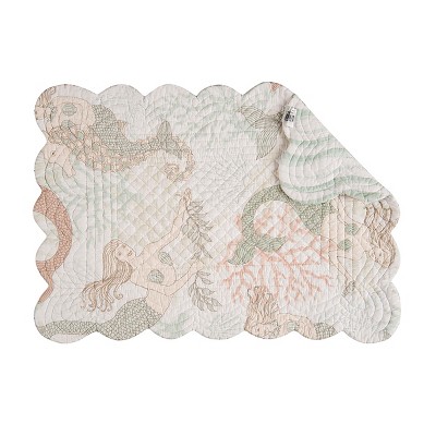 C&F Home Mystic Echoes Cotton Quilted Reversible Placemats Set of 6, 13" x 19"