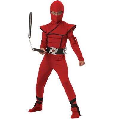 California Costumes Stealth Ninja Child Costume (Red/Black), Medium