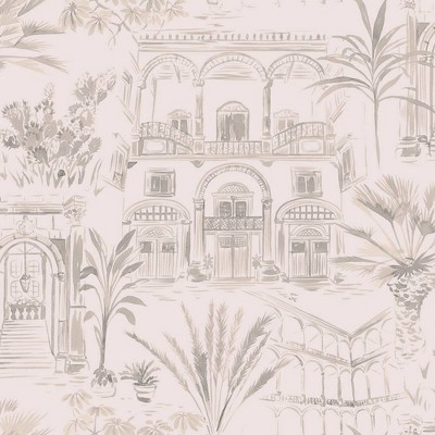 Tempaper Boulevard Toile Non Pasted Wallpaper