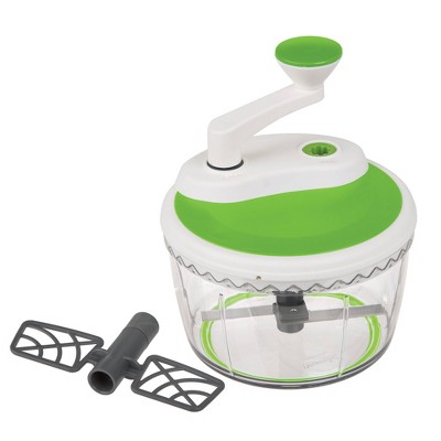 Prepworks Dual Speed Chop and Whip: Manual Food Chopper, Dishwasher-Safe, Polyoxymethylene & Stainless Steel, 5-Piece Set