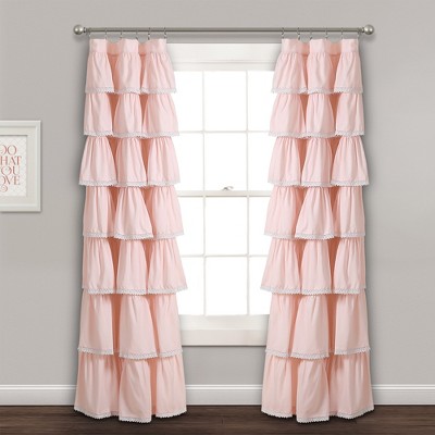 52"x84" Ruffle Window Curtain Panel - Lush Décor