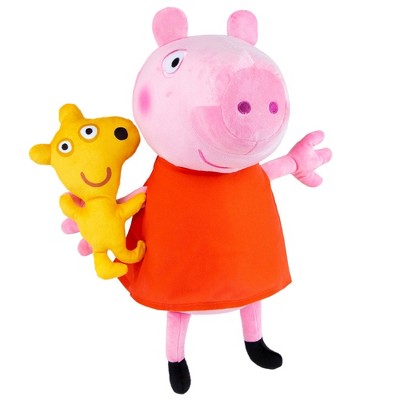 Peppa Pig Buddy Kids' Pillow: Novelty Plushie for Indoor Use, Microfiber, 18" x 8.25", Polyester Fill
