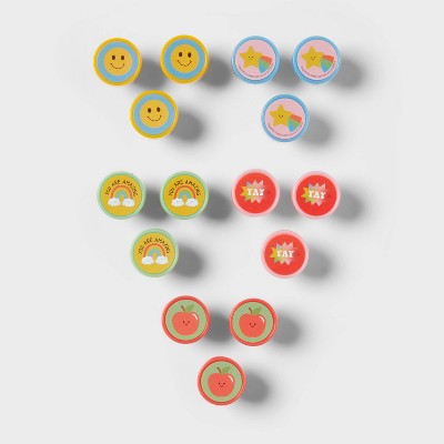 15ct Fun Shaped Stamps Classroom Party Favor, Teacher Supplies - Spritz™