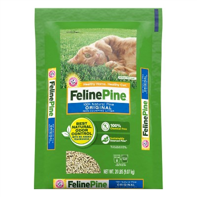 Feline Pine Original 100% Natural Low Dust Non-Clumping Cat Litter - 20lbs