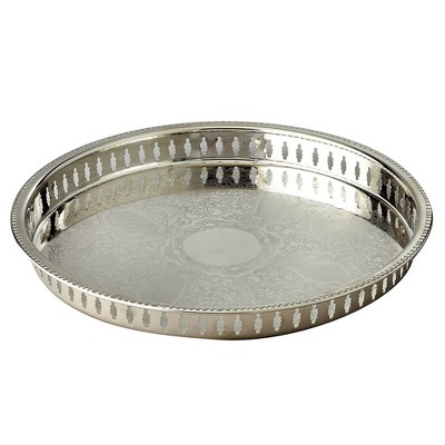 Jiallo  15" Silver Plated Gallery Tray