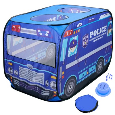 Playbees Police Car Pop-Up Play Tent with Police Sound: Adventure Awaits with Fun & Interactive Play