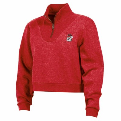 NCAA Georgia Bulldogs Women's Quarter Zipped Sweatshirt