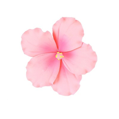 O'Creme Pink Hibiscus Gumpaste Flower, Set of 3