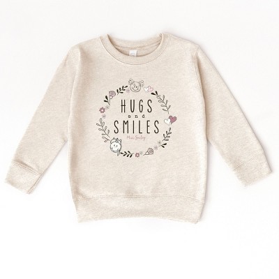 The Juniper Shop Mini Smiley Hugs and Smiles Toddler Sweatshirt