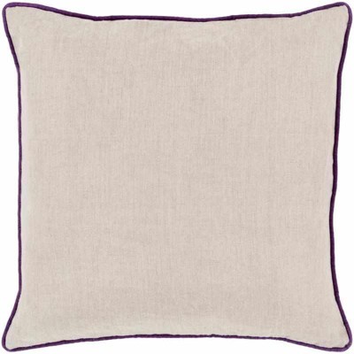 Livabliss Linen Piped Modern Throw Pillow