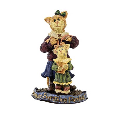 Boyds Bears 4.75 In Momma Purrsley & Claudia Everyday , Purrstone Cat Mom (1PC)