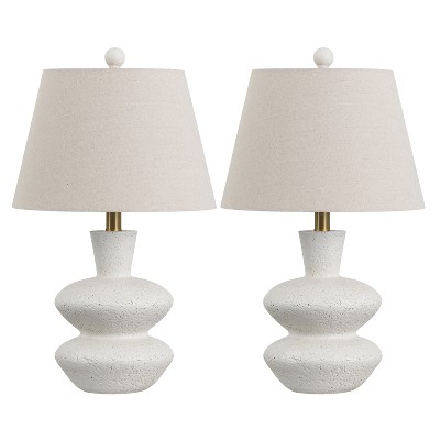 Mecca 21.5" Table Lamp (Set of 2) - TBL4639 - Off-White - Safavieh