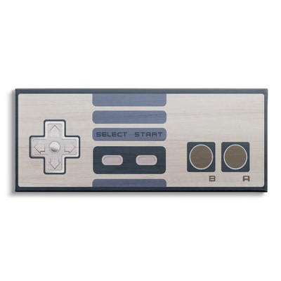 Stupell Industries Vintage Video Game Entertainment System Classic Controller Blue