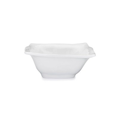 Q Home | Ruffle 6.5" Melamine Square Cereal Bowl, Set of 4