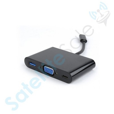 SatelliteSale USB Type C to HDMI/USB-C/USB 3.0/DVI/VGA Converter