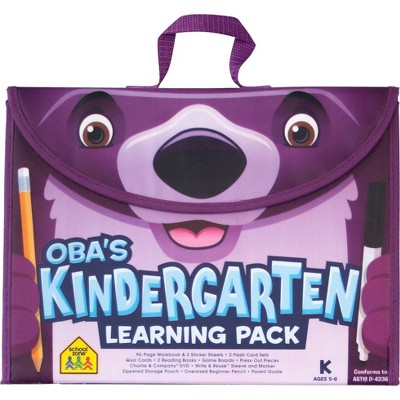 School Zone Oba's Kindergarten Learning Pack - (Paperback)