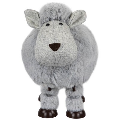 Northlight Bouncing Sheep Plush Easter Figure - 7.5" - Gray