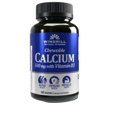 Windmill Calcium 500mg Chewtab - 60 Ct