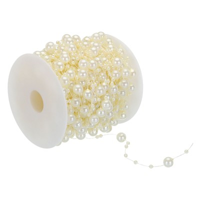 Unique Bargains DIY Craft Wedding Party Decorative Faux Pearl Bead Garland