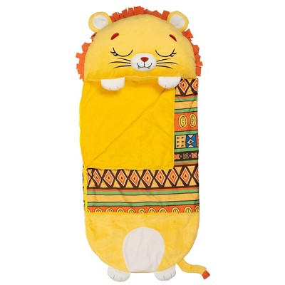 Happy Nappers: Pillow & Sleepy Sack: Large - Lion Lex - 66 x 30", 2-In-1: Plush Animal Opens Into Sleeping Bag, Soft Play & Nap Character, Kids 7+