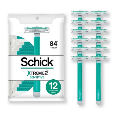 Schick Xtreme2 Sensitive Men's Disposable Razors - 12ct